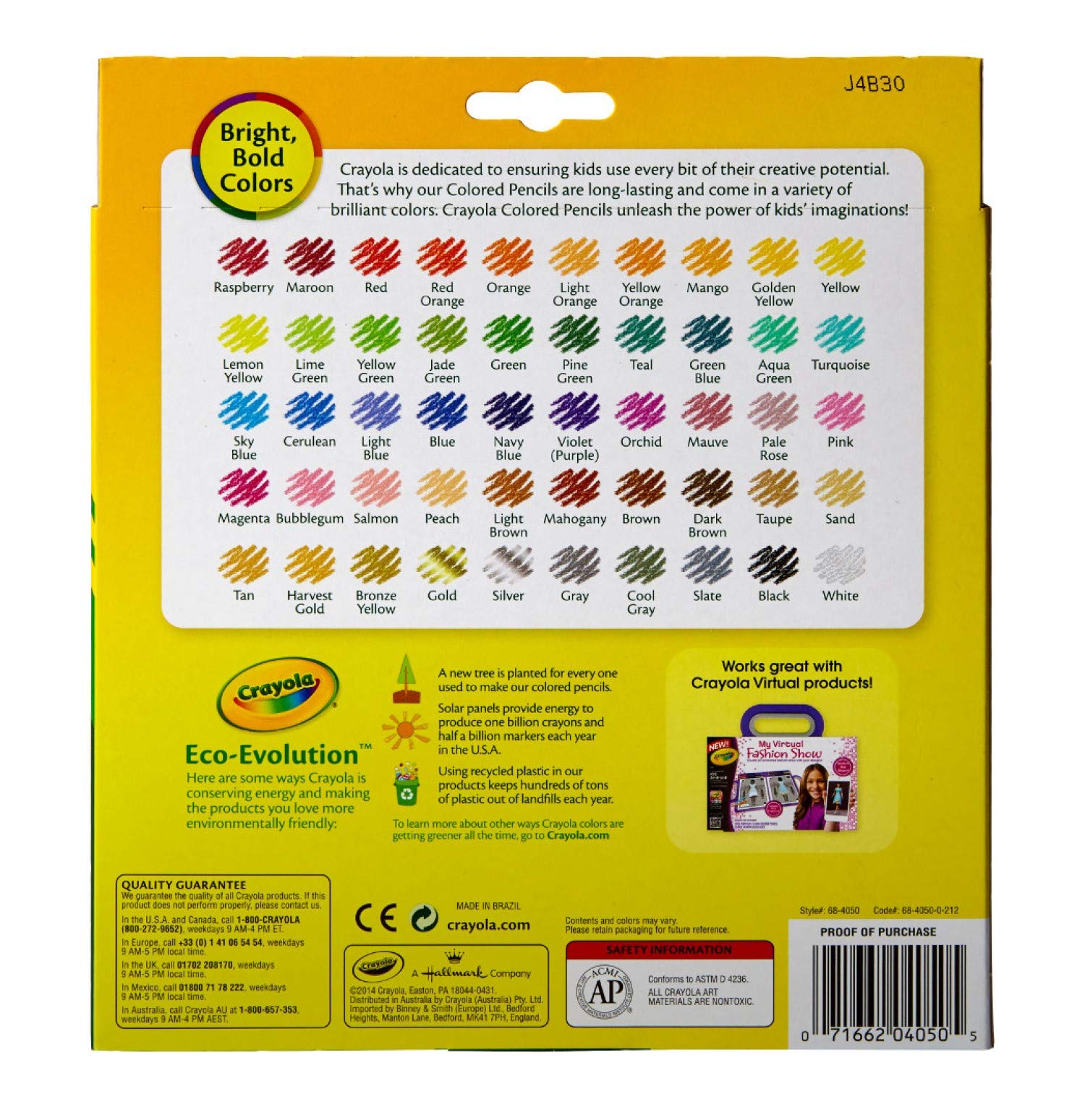 Crayola Colored Pencils, Assorted Colors, 50 Count, Gift