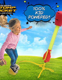 The Original Stomp Rocket Ultra Rocket Launcher, 4 Rockets and Toy Air Rocket Launcher - Outdoor Rocket STEM Gift for Boys and Girls Ages 5 Years and Up - Great for Outdoor Play
