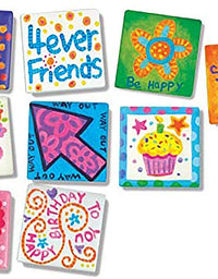 4M 4563 Magnetic Mini Tile Art - DIY Paint Arts & Crafts Magnet Kit for Kids - Fridge, Locker, Party Favors, Craft Project Gifts for Boys & Girls
