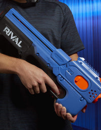 NERF Rival Charger MXX-1200 Motorized Blaster -- 12-Round Capacity, 100 FPS Velocity -- Includes 24 Official Rival Rounds -- Team Blue
