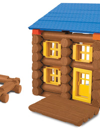 LINCOLN LOGS – Oak Creek Lodge – 137 Pieces - Real Wood Logs-Ages 3+ - Best Retro Building Gift Set for Boys/Girls – Creative Construction Engineering – Top Blocks Game Kit - Preschool Education Toy
