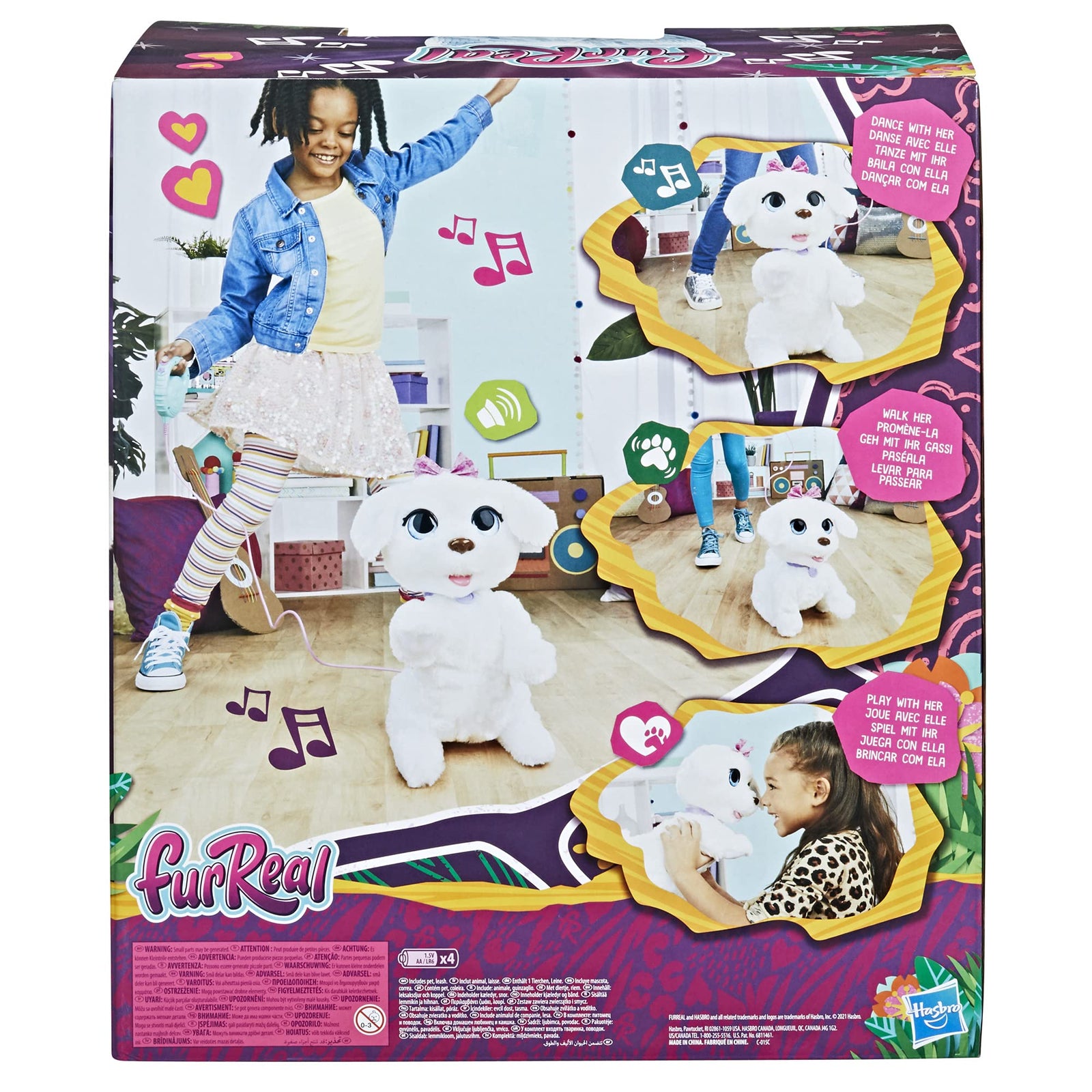 FurReal GoGo My Dancin' Pup Interactive Toy, Electronic Pet, Dancing Toy, 50+ Sounds and Reactions, 5 Different Songs, Ages 4 and Up