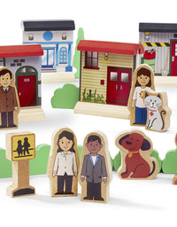 Imaginarium Mega Wooden Train Set, for Ages 3-6, 80 Pieces
