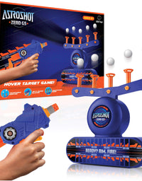 USA Toyz AstroShot Zero GSX Shooting Games for Kids - Nerf Compatible Glow in The Dark Floating Ball Targets for Shooting with Foam Blaster Toy Gun, 10 Floating Ball Targets, and 5 Flip Targets
