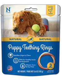 N-Bone 3-Rings Puppy Teething Ring, Chicken Flavor
