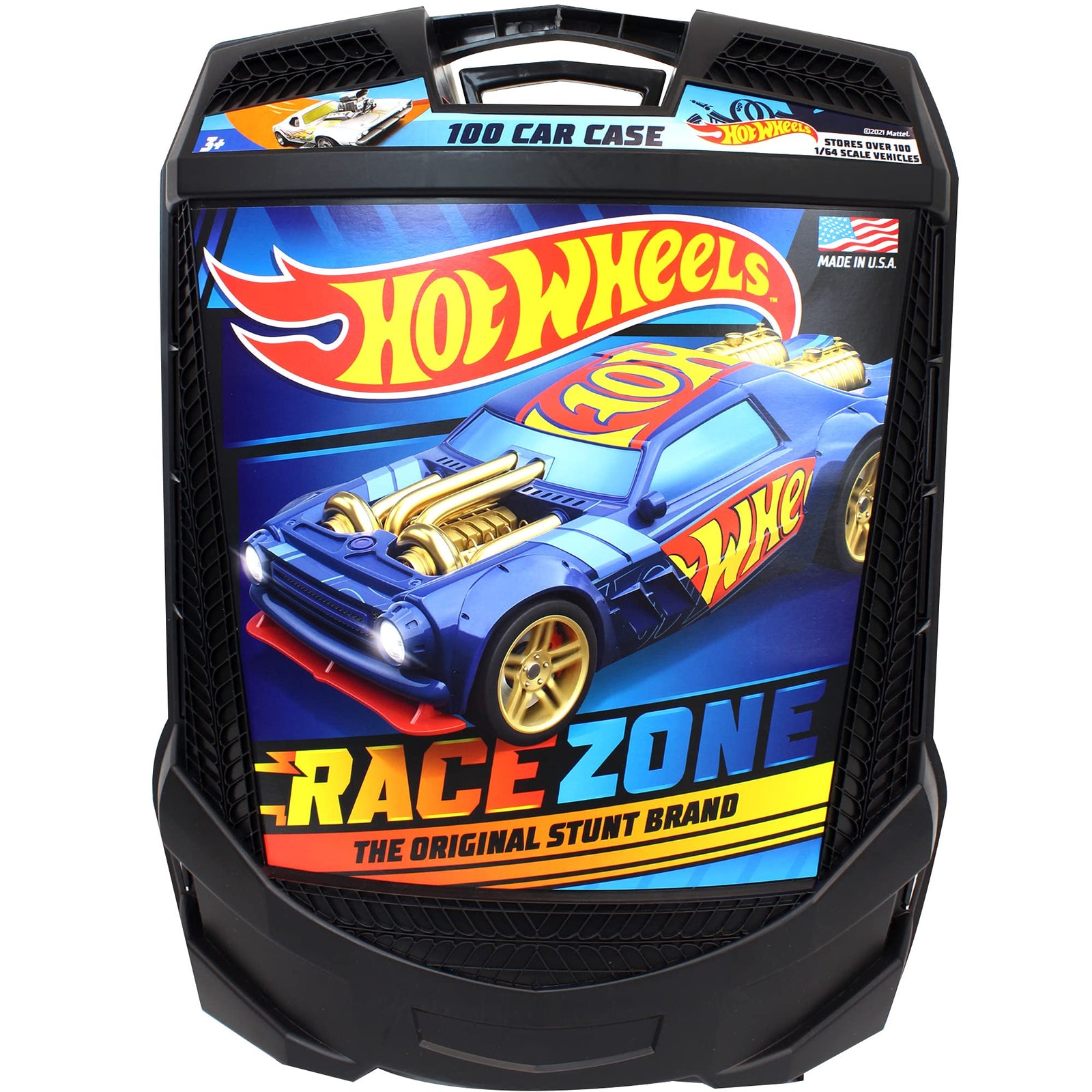 Hot Wheels 100-Car, Rolling Storage Case with Retractable Handle