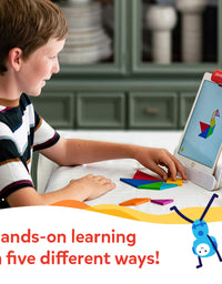 Osmo - Genius Starter Kit, Ages 6-10 - Math, Spelling, Creativity & More - STEM Toy Educational Learning Games (Osmo Base Included)
