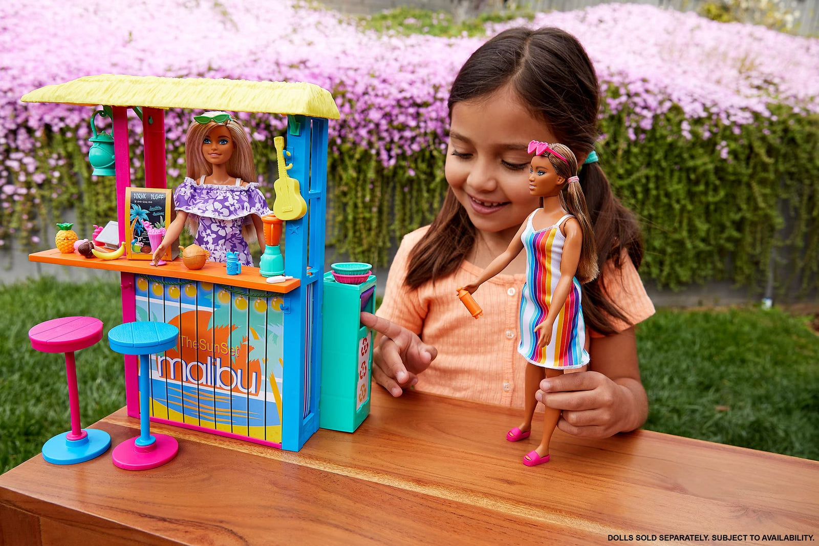 Barbie Loves The Ocean Beach Shack Playset with 18+ Accessories, Made from Recycled Plastics, Gift for 3 to 7 Year Olds