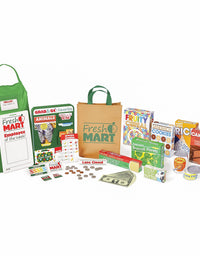 Melissa & Doug Fresh Mart Grocery Store Play Food and Role Play Companion Set (84 pcs)
