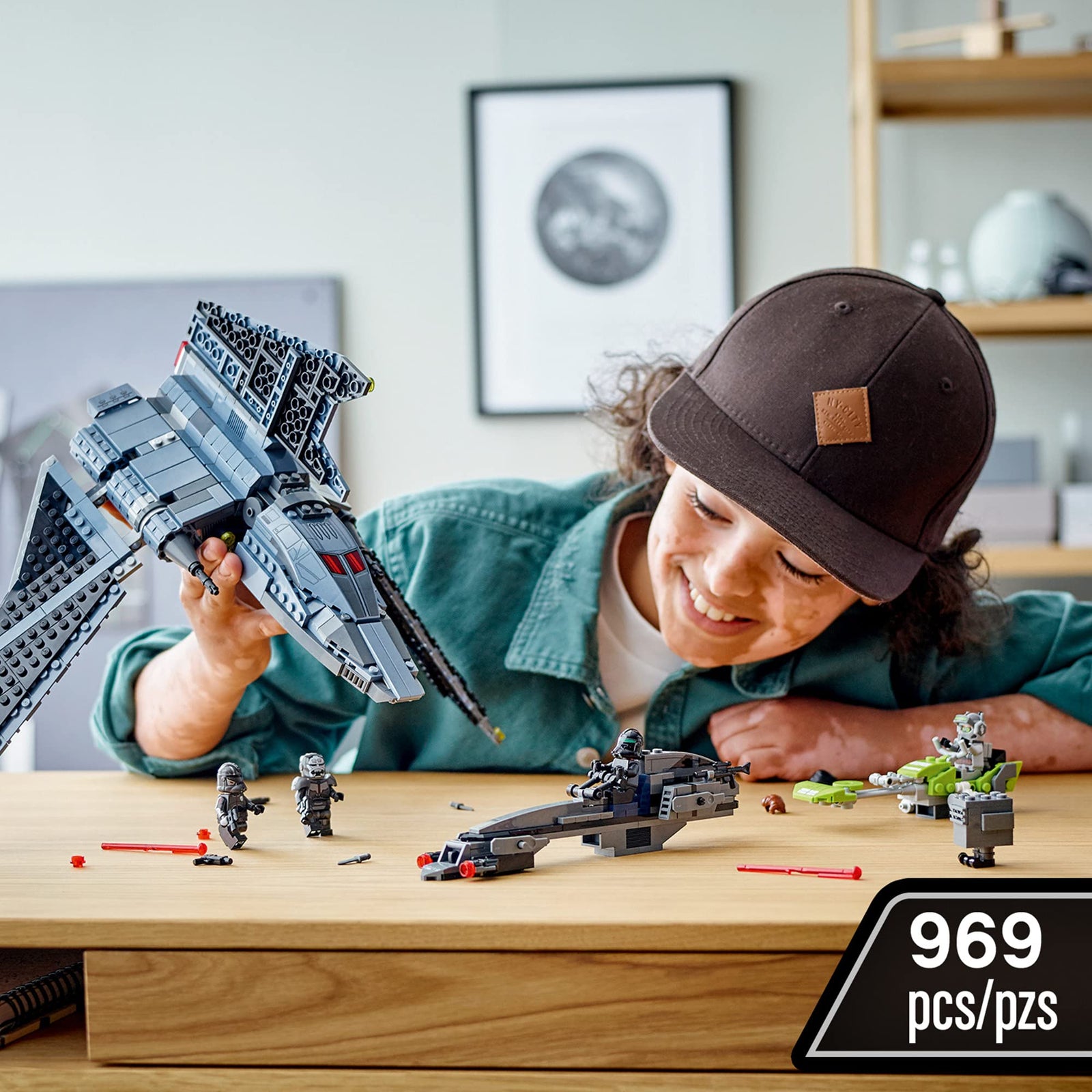 LEGO Star Wars The Bad Batch Attack Shuttle 75314 Awesome Toy with 2 Speeders Minifigures of Bad Batch Clones (969 Pieces)