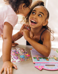 Melissa & Doug Puffy Sticker Activity Books Set: Dress-Up, Princess, Mermaid - 208 Reusable Stickers
