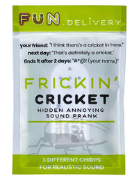 FUN delivery: Frickin' Cricket Hidden Annoying Chirping Joke Gag Prank Sound
