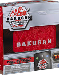 Bakugan, Baku-Storage Case with Dragonoid Collectible Action Figure and Trading Card, Red
