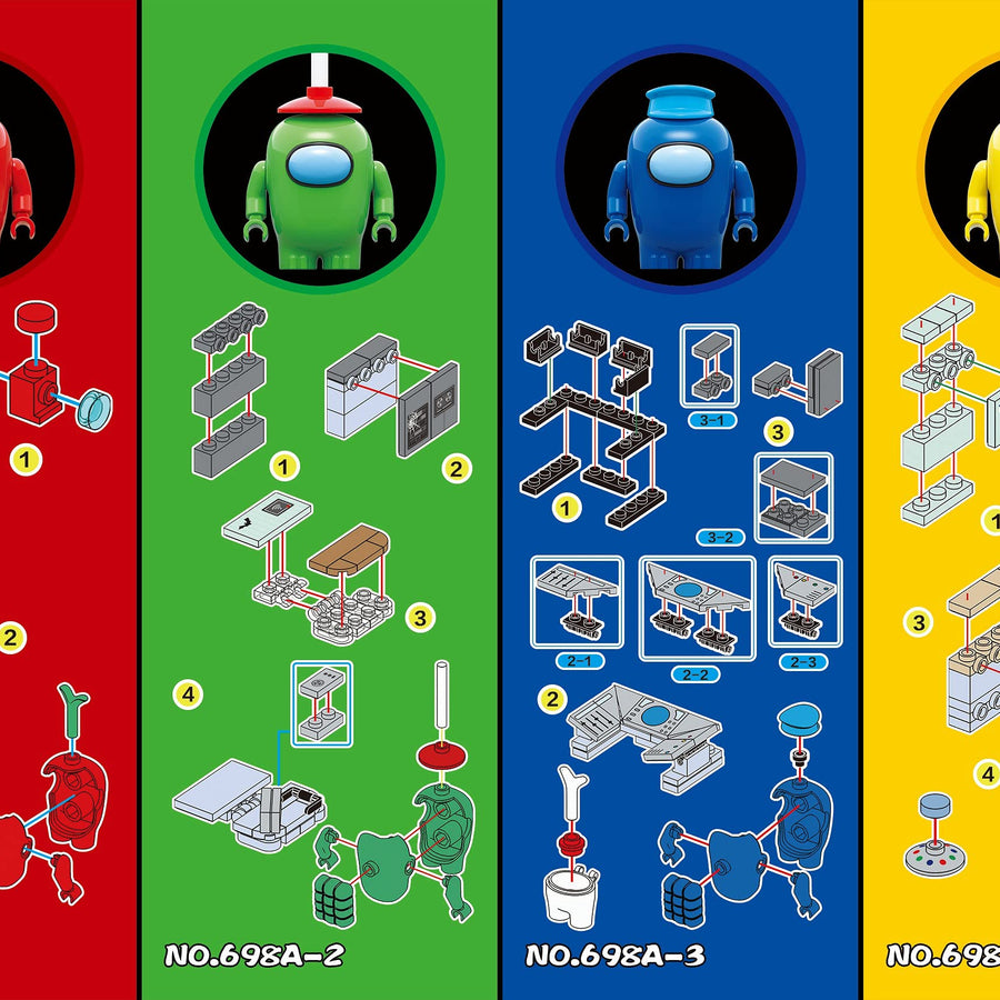 LEEPED Werewolf Kill Game Figures Building Blocks Toys (2021 New Blocks) The Best Gift for Kids（No Box）