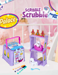 Crayola Scribble Scrubbie Peculiar Pets, Palace Playset with Unicorn and Yeti Kids Toys, Gift for Girls & Boys, Ages 3, 4, 5, 6
