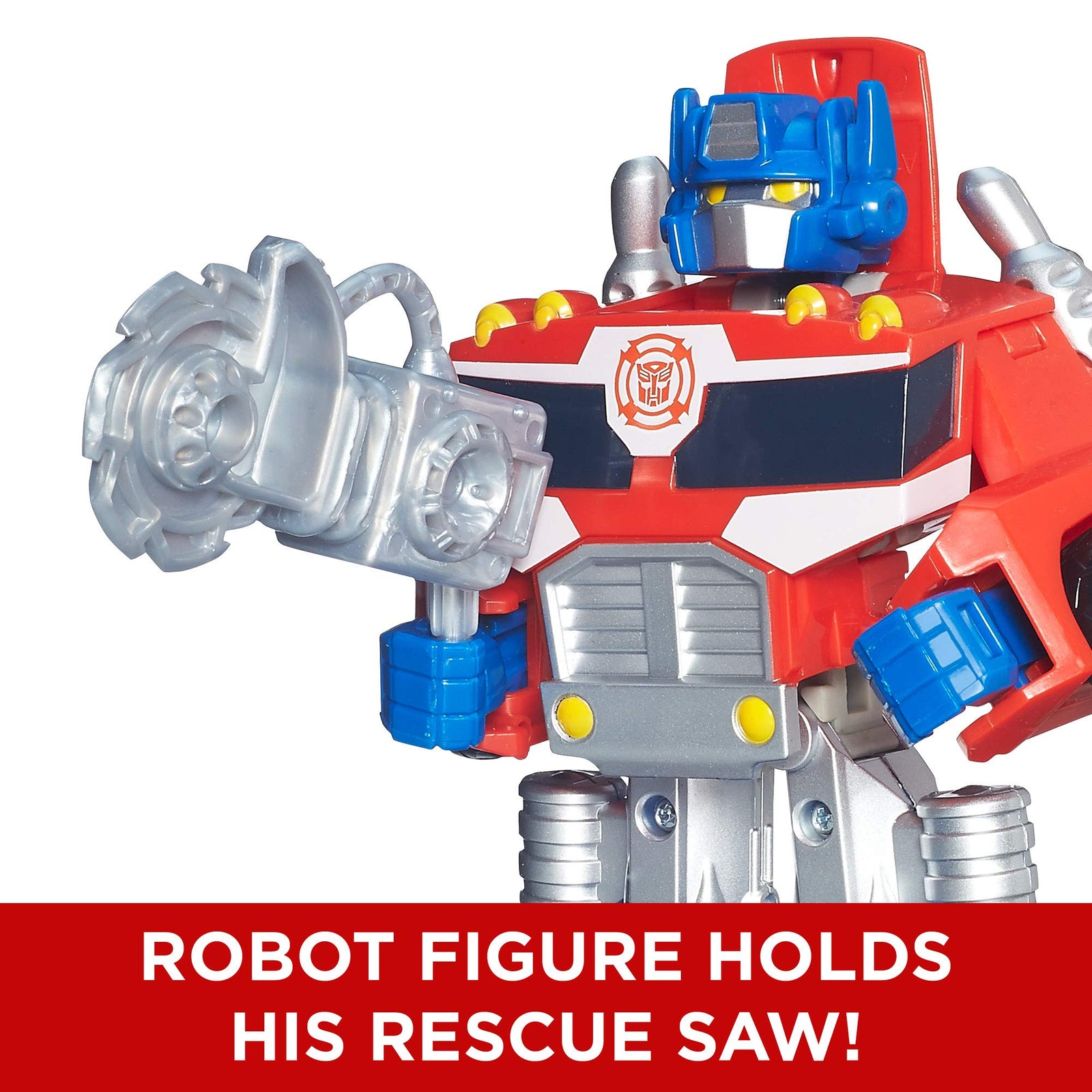 Playskool Heroes Transformers Rescue Bots Energize Optimus Prime Action Figure, Ages 3-7 (Amazon Exclusive)