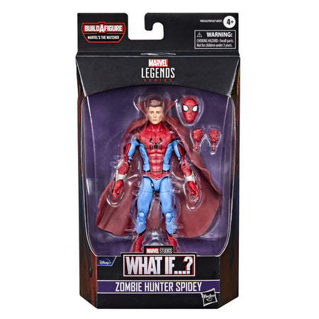 Marvel Legends Series 6-inch Scale Action Figure Toy Zombie Hunter Spidey, Premium Design, 1 Figure, 3 Accessories, and Build-a-Figure Part