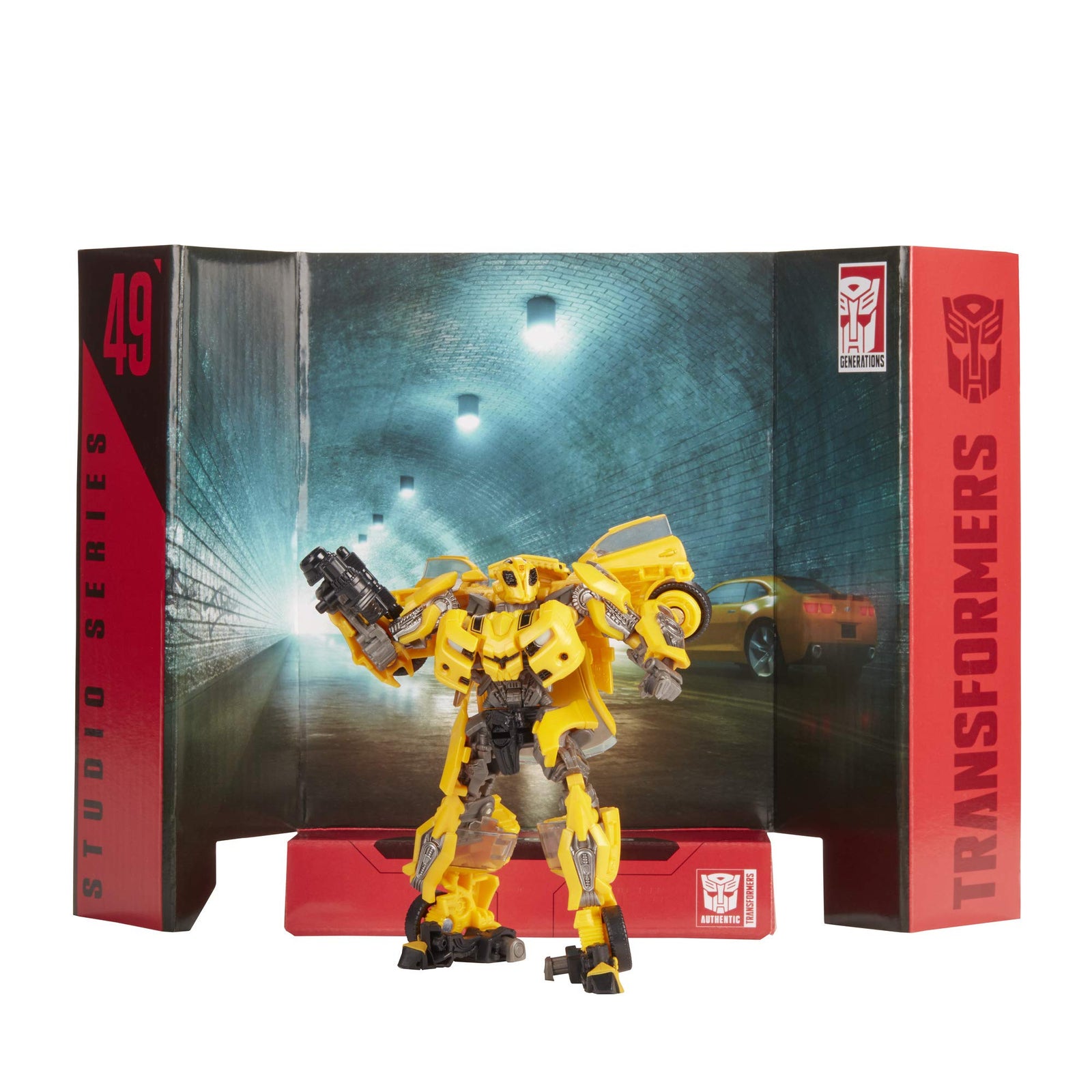 Transformers Toys Studio Series 49 Deluxe Class Movie 1 Bumblebee Action Figure - Kids Ages 8 & Up, 4.5"