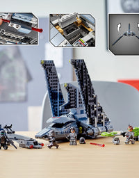 LEGO Star Wars The Bad Batch Attack Shuttle 75314 Awesome Toy with 2 Speeders Minifigures of Bad Batch Clones (969 Pieces)
