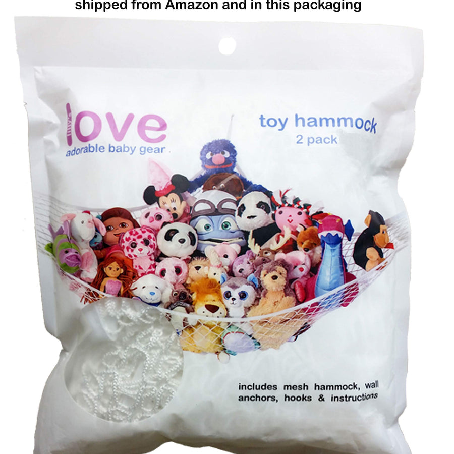 Lilly's Love Stuffed Animal Storage Hammock - Large Pack 2 - "STUFFIE PARTY HAMMOCK"