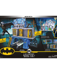 DC Comics Batman 3-in-1 Batcave Playset with Exclusive 4-inch Batman Action Figure and Battle Armor

