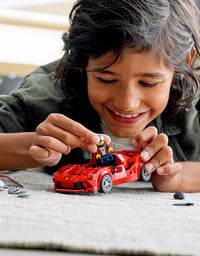 LEGO Speed Champions 76895 Ferrari F8 Tributo Toy Cars for Kids, Building Kit Featuring Minifigure (275 Pieces)
