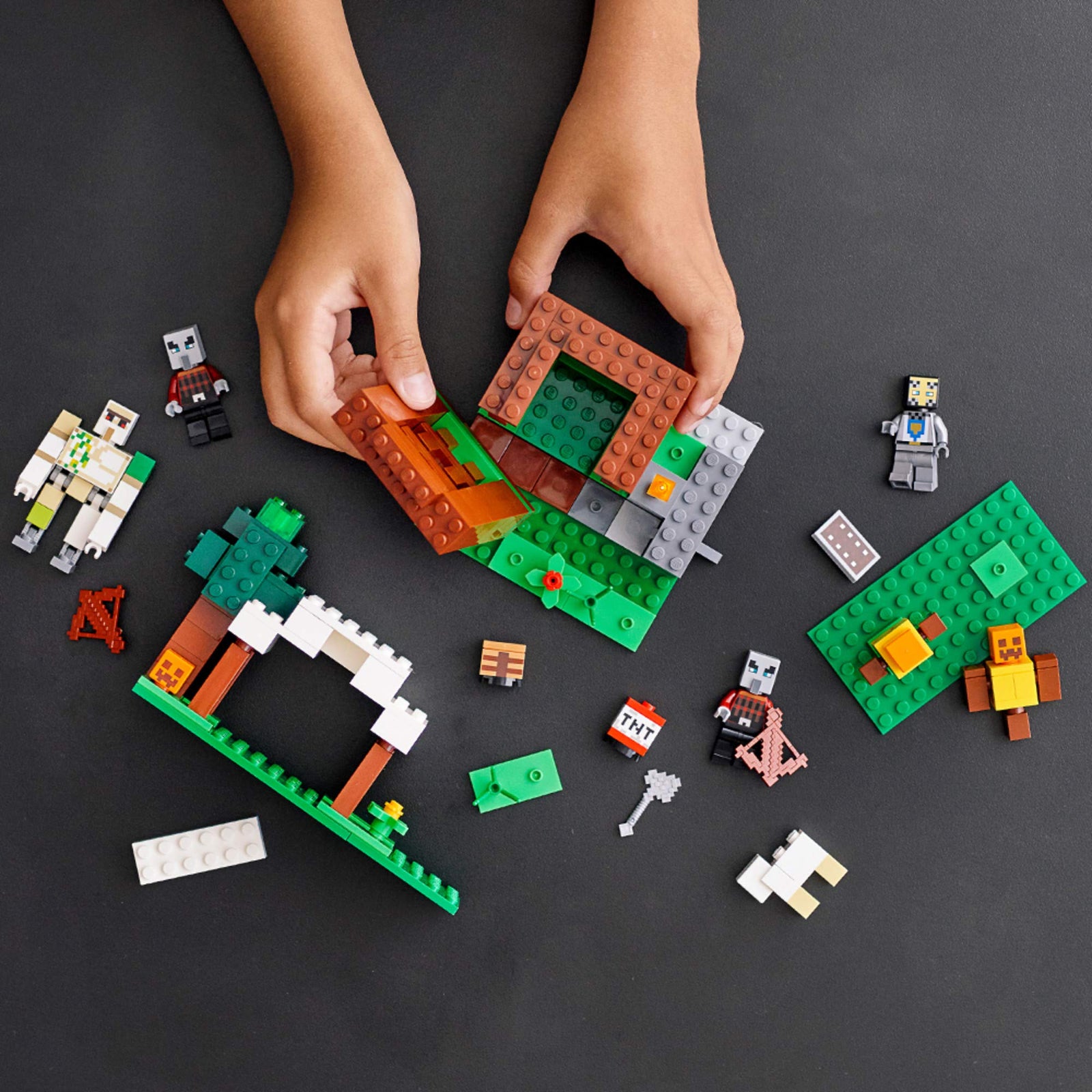 LEGO Minecraft The Pillager Outpost 21159 Awesome Action Figure Brick Building Playset for Kids Minecraft Gift (303 Pieces)