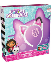 Gabby's Dollhouse, Magical Musical Cat Ears with Lights, Music, Sounds and Phrases, Kids Toys for Ages 3 and up
