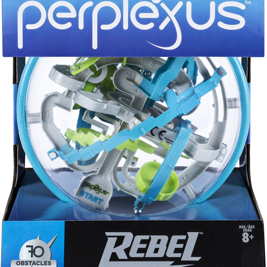 Perplexus Rebel, 3D Maze Game Sensory Fidget Toy Brain Teaser Gravity Maze Puzzle Ball with 70 Obstacles, for Adults & Kids Ages 8+ (Edition May Vary)