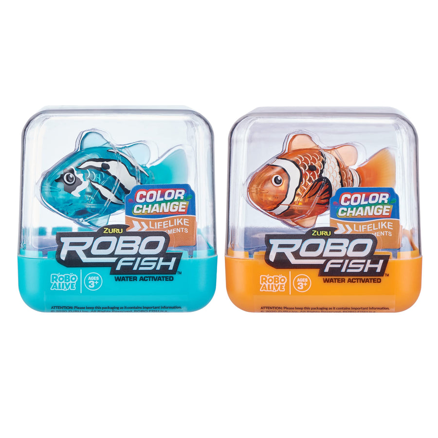 Robo Alive ZURU Fish-SERIES1 2PK(Teal+Orange) (7141A-S001)