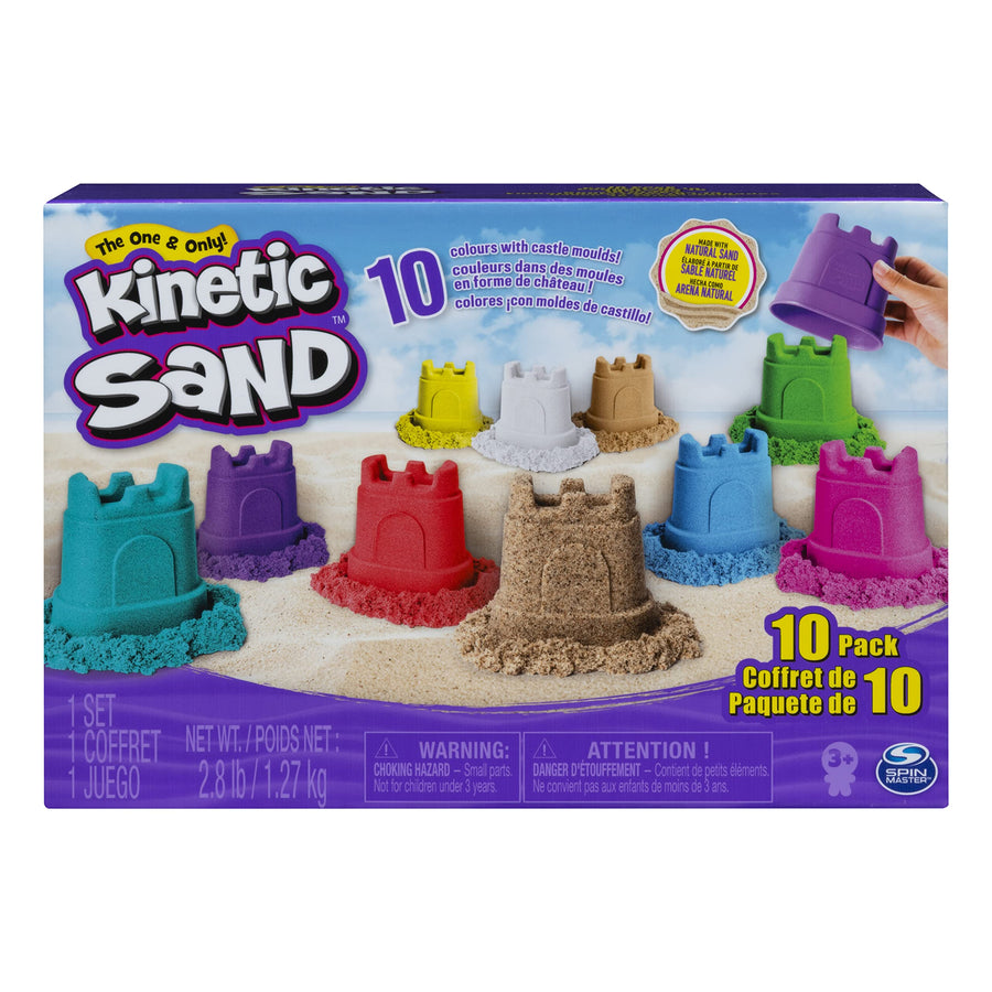 Kinetic Sand, Castle Containers 10-Color Pack