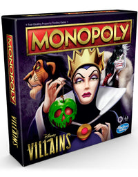 Monopoly: Disney Villains Edition Board Game for Kids Ages 8 and Up, Play as a Classic Disney Villain
