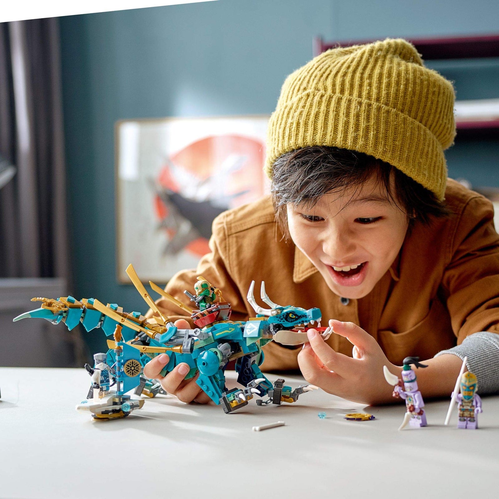LEGO NINJAGO Jungle Dragon 71746 Building Kit; Ninja Playset Featuring Posable Dragon Toy and NINJAGO Lloyd and Zane; Cool Toy for Kids Who Love Imaginative Play, New 2021 (506 Pieces)