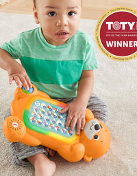 Fisher-Price Linkimals A to Z Otter - Interactive Educational Toy with Music & Lights for Baby Ages 9 Months & Up, Multicolor
