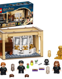 LEGO Harry Potter Hogwarts: Polyjuice Potion Mistake 76386 Bathroom Building Kit with Minifigure Transformations; New 2021 (217 Pieces)
