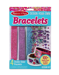 Melissa & Doug Design-Your-Own Bracelets With 100+ Sparkle Gem and Glitter Stickers
