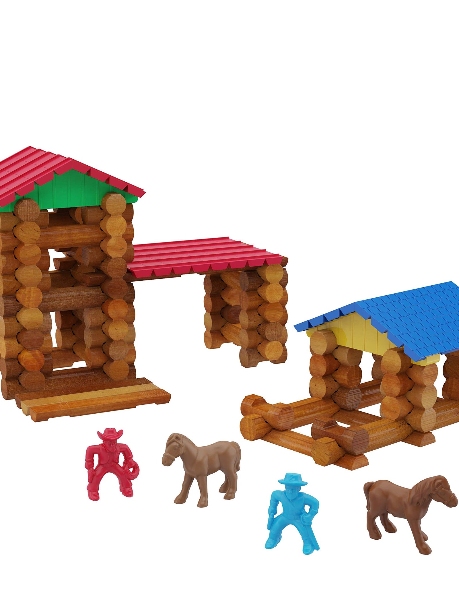 Lincoln Logs Centennial Edition Tin Amazon Exclusive-150+ Pieces-Real Wood-Ages 3+-Best Retro Building Gift Set for Boys/Girls-Creative Construction Engineering-Top Blocks Kit-Preschool Education Toy