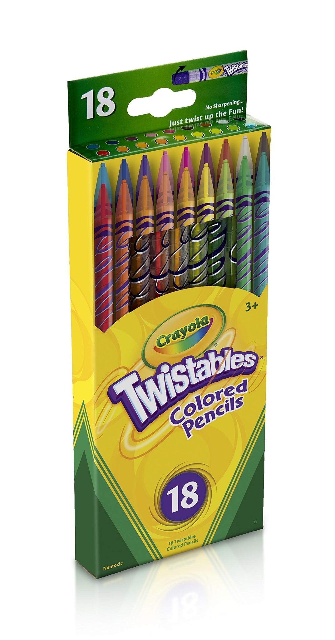 Crayola Twistable Colored Pencils, Gift for Kids, 18 Count