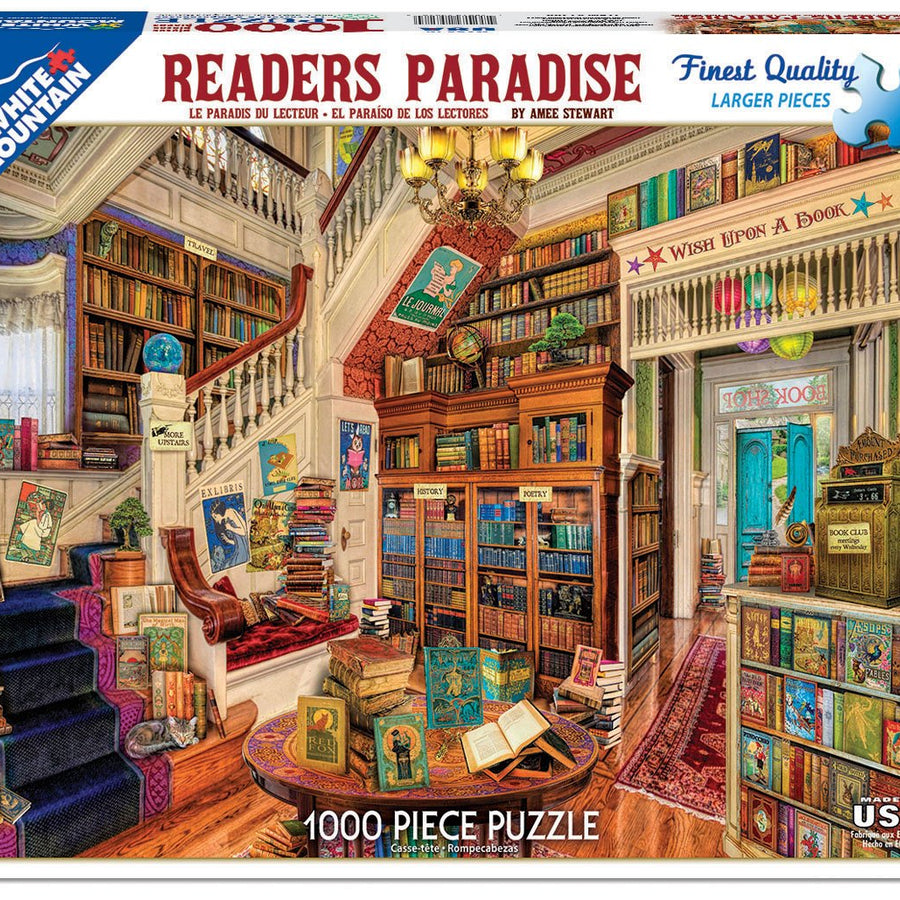 White Mountain Puzzles Readers Paradise - 1000 Piece Jigsaw Puzzle