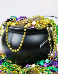 GiftExpress 8" Black Cauldron Kettle, Halloween Cauldron
