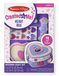 Melissa & Doug Created by Me! Heart Box Wooden Craft Kit

