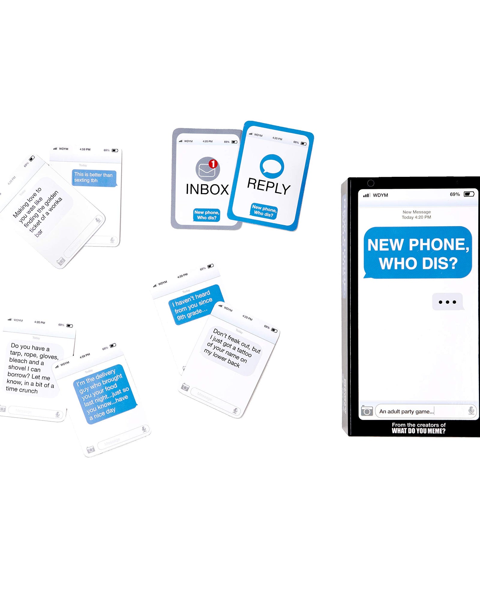 New Phone, Who Dis? - The 100% Offline Text Messaging Party Game - by What Do You Meme?