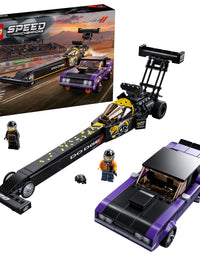 LEGO Speed Champions Mopar Dodge//SRT Top Fuel Dragster and 1970 Dodge Challenger T/A 76904 Building Toy; New 2021 (627 Pieces)
