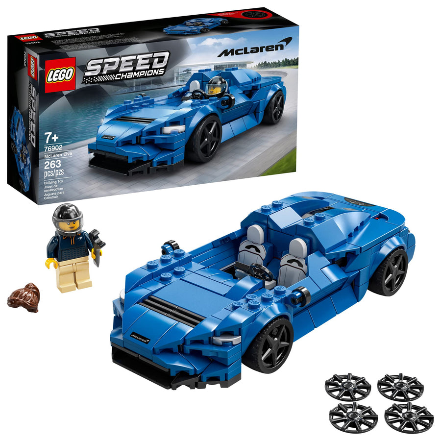 LEGO Speed Champions McLaren Elva 76902 Building Kit; Top Toy Car; Cool Toy for Kids; New 2021 (263 Pieces)