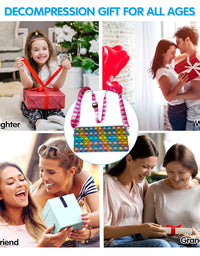 umogy Pop Purse for Girls Women, pop Bag Sensory Pop Fidget Toy Crossbody Body Handbags, Crossbody Small Purse Sensory Toys
