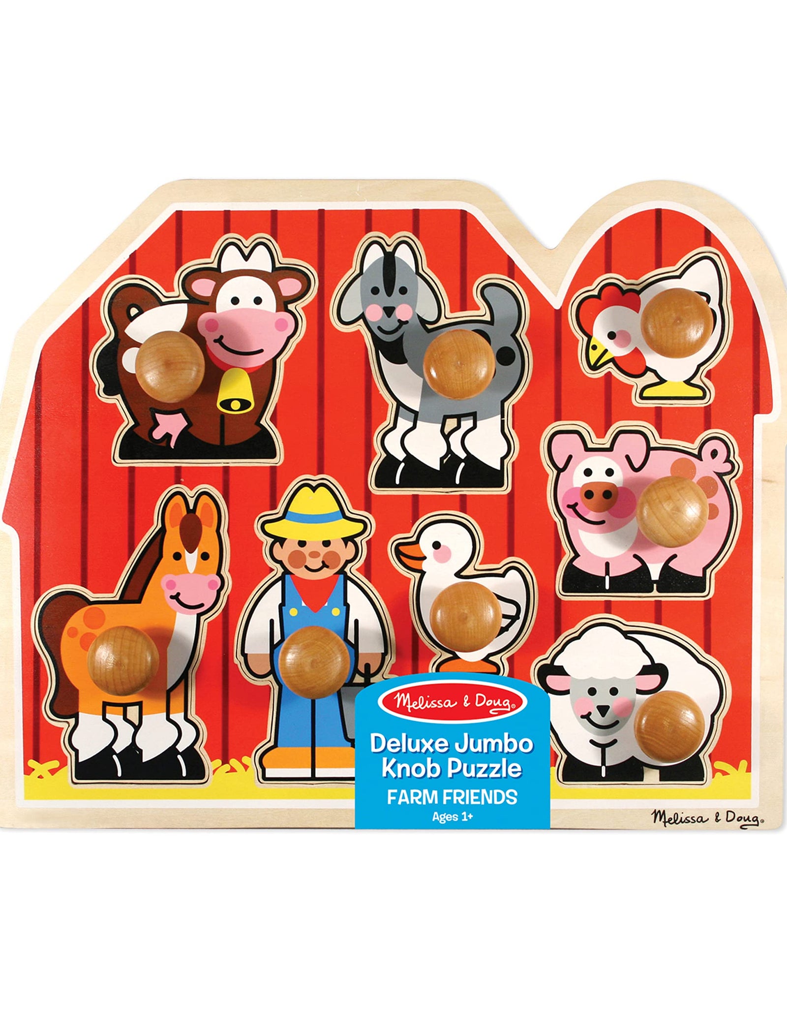 Melissa & Doug Farm Animals Jumbo Knob Wooden Puzzle