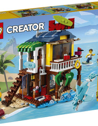 LEGO Creator 3in1 Surfer Beach House 31118 Building Kit Featuring Beach Hut and Animal Toys, New 2021 (564 Pieces)
