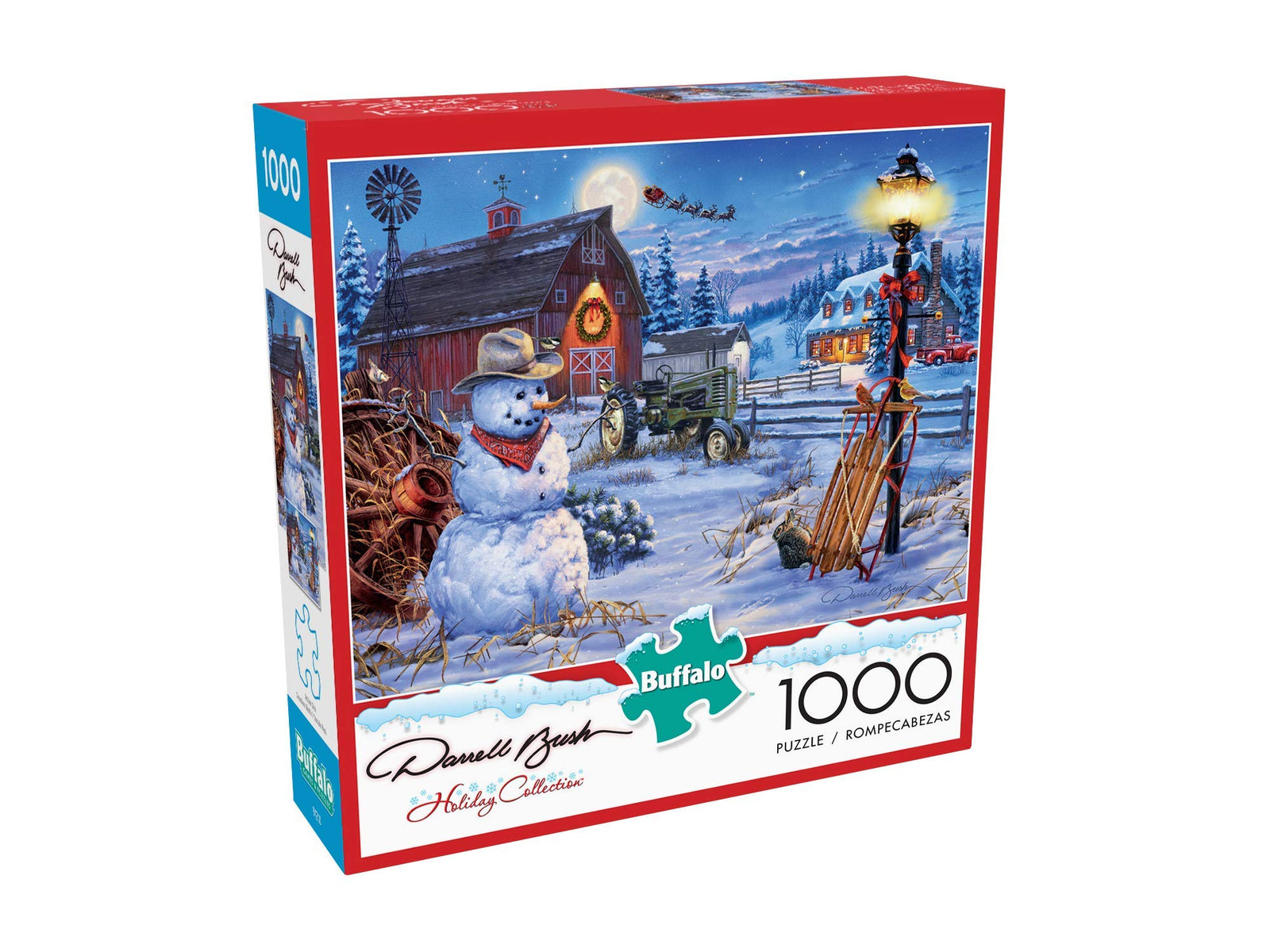 Buffalo Games - Holiday Collection - Darrell Bush - Country Christmas - 1000 Piece Jigsaw Puzzle