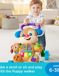 Fisher-Price Laugh & Learn Smart Stages Learn with Puppy Walker, Musical Walking Toy for Infants and Toddlers Ages 6 to 36 Months
