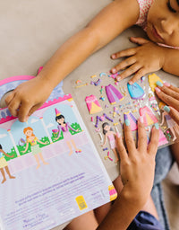 Melissa & Doug Puffy Sticker Activity Books Set: Dress-Up, Princess, Mermaid - 208 Reusable Stickers
